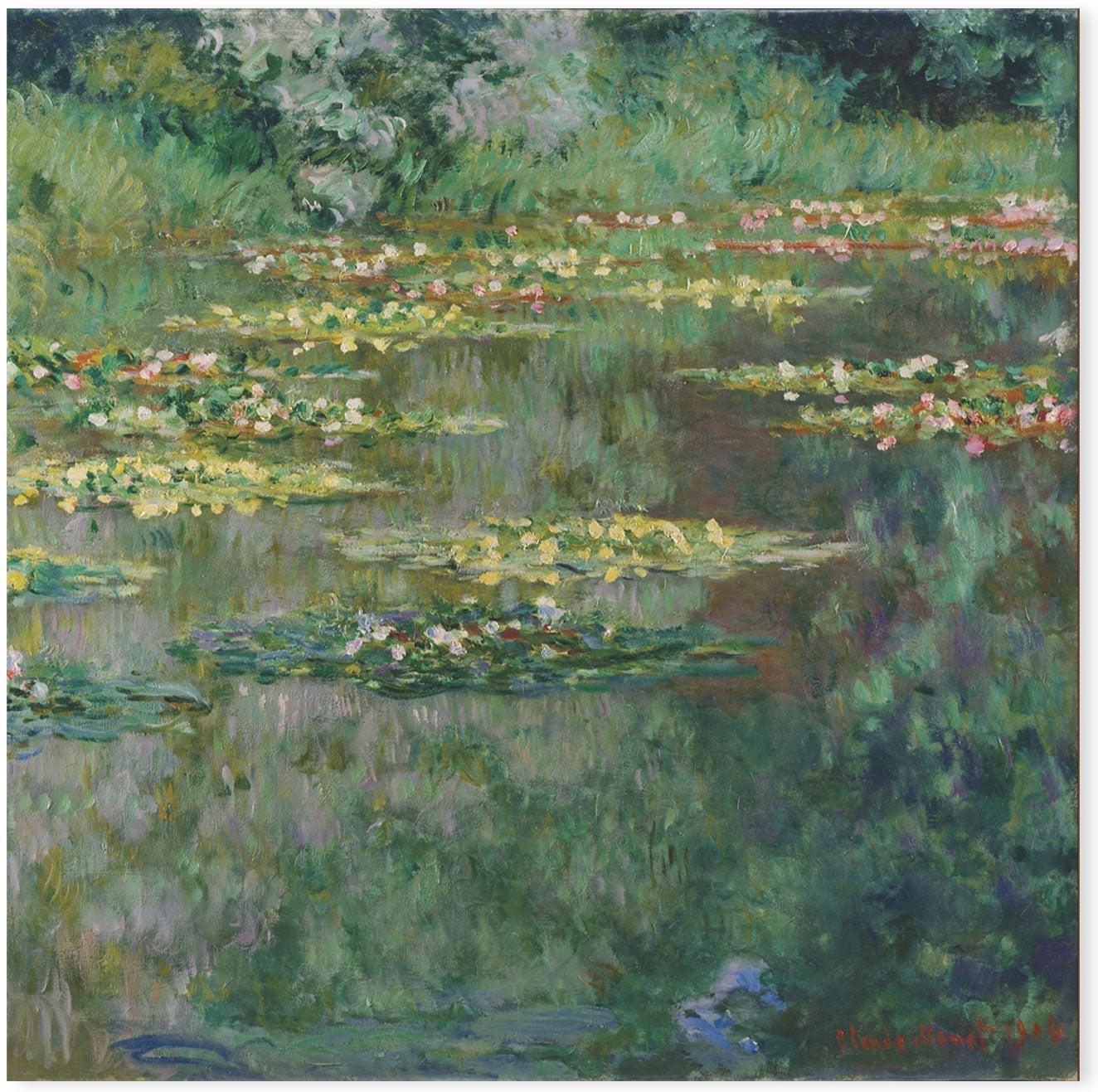 wall-art-print-canvas-poster-framed-Water Lilies 1904 , By Monet-by-Gioia Wall Art-Gioia Wall Art