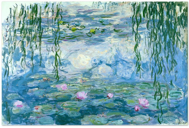 wall-art-print-canvas-poster-framed-Water Lilies, 1916-1919, By Monet-by-Gioia Wall Art-Gioia Wall Art
