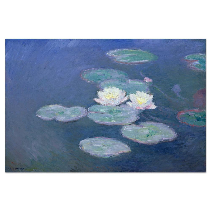 wall-art-print-canvas-poster-framed-Water Lilies, Evening Effect, 1897-1899 By Monet-by-Gioia Wall Art-Gioia Wall Art