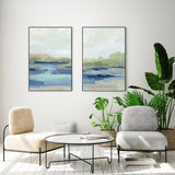 wall-art-print-canvas-poster-framed-Water Serenade, Style A & B, Set Of 2 , By Emily Wood-2