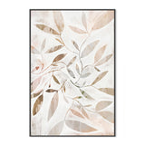 wall-art-print-canvas-poster-framed-Watercolour Leaves Beige , By Dear Musketeer Studio-3