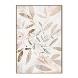 wall-art-print-canvas-poster-framed-Watercolour Leaves Beige , By Dear Musketeer Studio-4