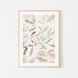 wall-art-print-canvas-poster-framed-Watercolour Leaves Beige , By Dear Musketeer Studio-6