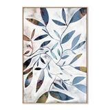 wall-art-print-canvas-poster-framed-Watercolour Leaves Blue , By Dear Musketeer Studio-4