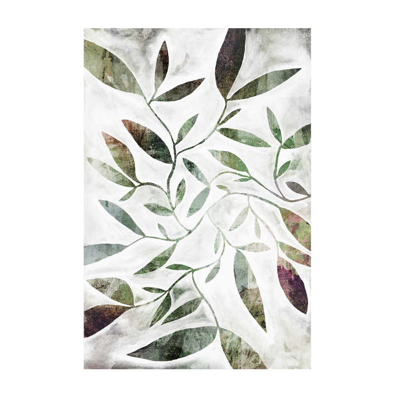 wall-art-print-canvas-poster-framed-Watercolour Leaves Green , By Dear Musketeer Studio-1