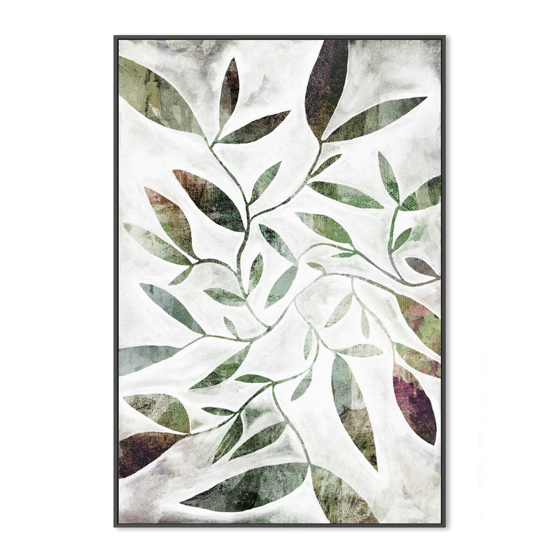 wall-art-print-canvas-poster-framed-Watercolour Leaves Green , By Dear Musketeer Studio-3