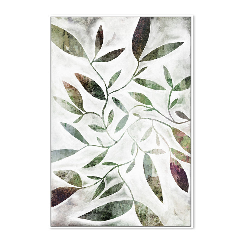 wall-art-print-canvas-poster-framed-Watercolour Leaves Green , By Dear Musketeer Studio-5