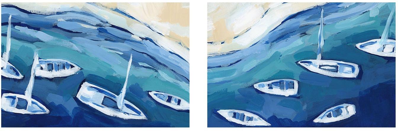 wall-art-print-canvas-poster-framed-Waters Of Crete , Style A & B, Set Of 2 , By Jetty Home-1