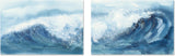 wall-art-print-canvas-poster-framed-Waves, Style B & C, Set of 2-by-Chris Paschke-Gioia Wall Art
