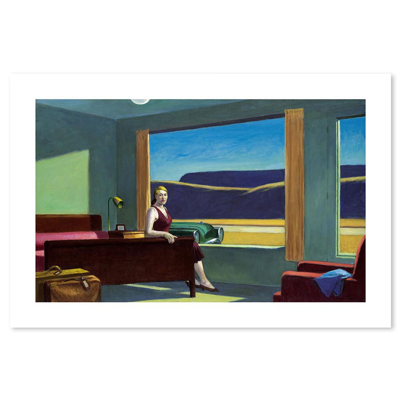 wall-art-print-canvas-poster-framed-Western Motel, By Edward Hopper-by-Gioia Wall Art-Gioia Wall Art