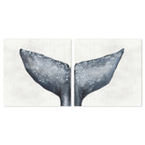 wall-art-print-canvas-poster-framed-Whale Tail, Set Of 2-by-Emily Wood-Gioia Wall Art