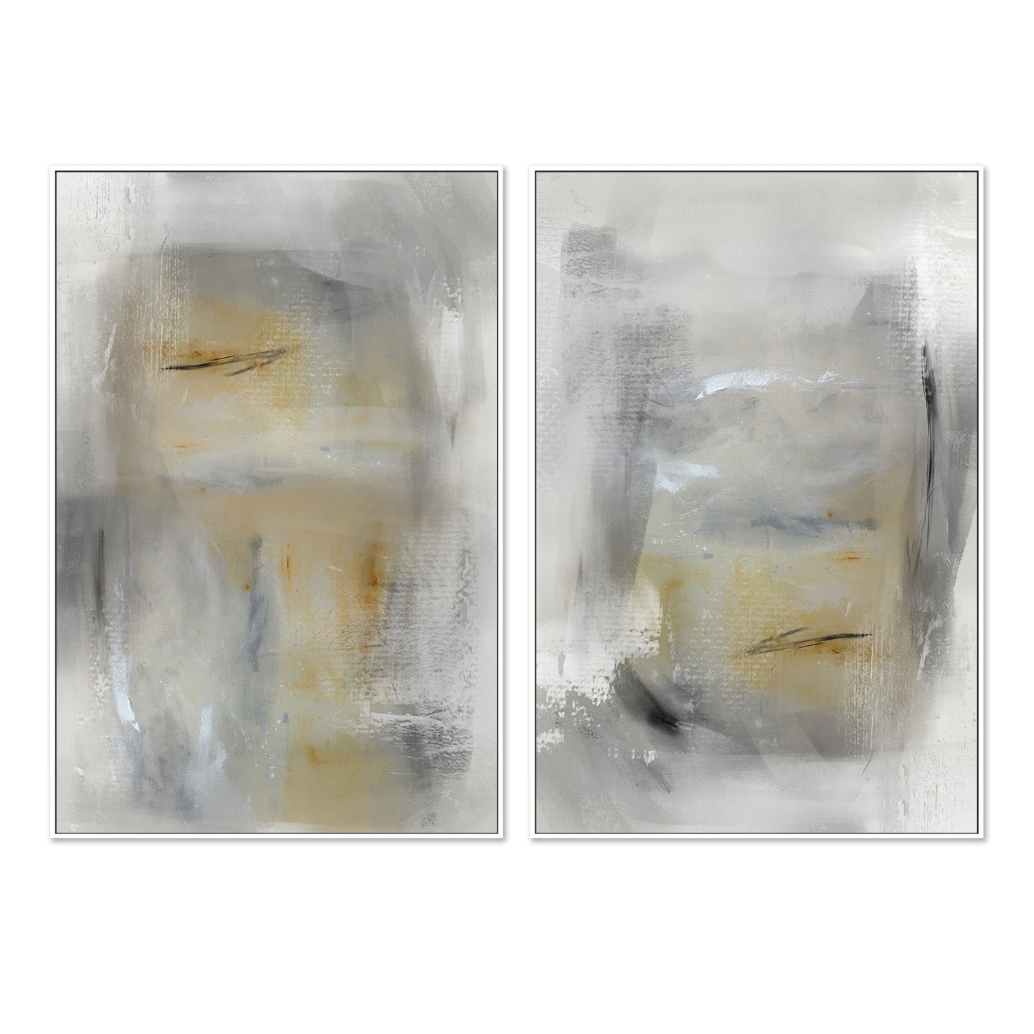 wall-art-print-canvas-poster-framed-When It Was Real No. 1 & No. 2, Set Of 2-4