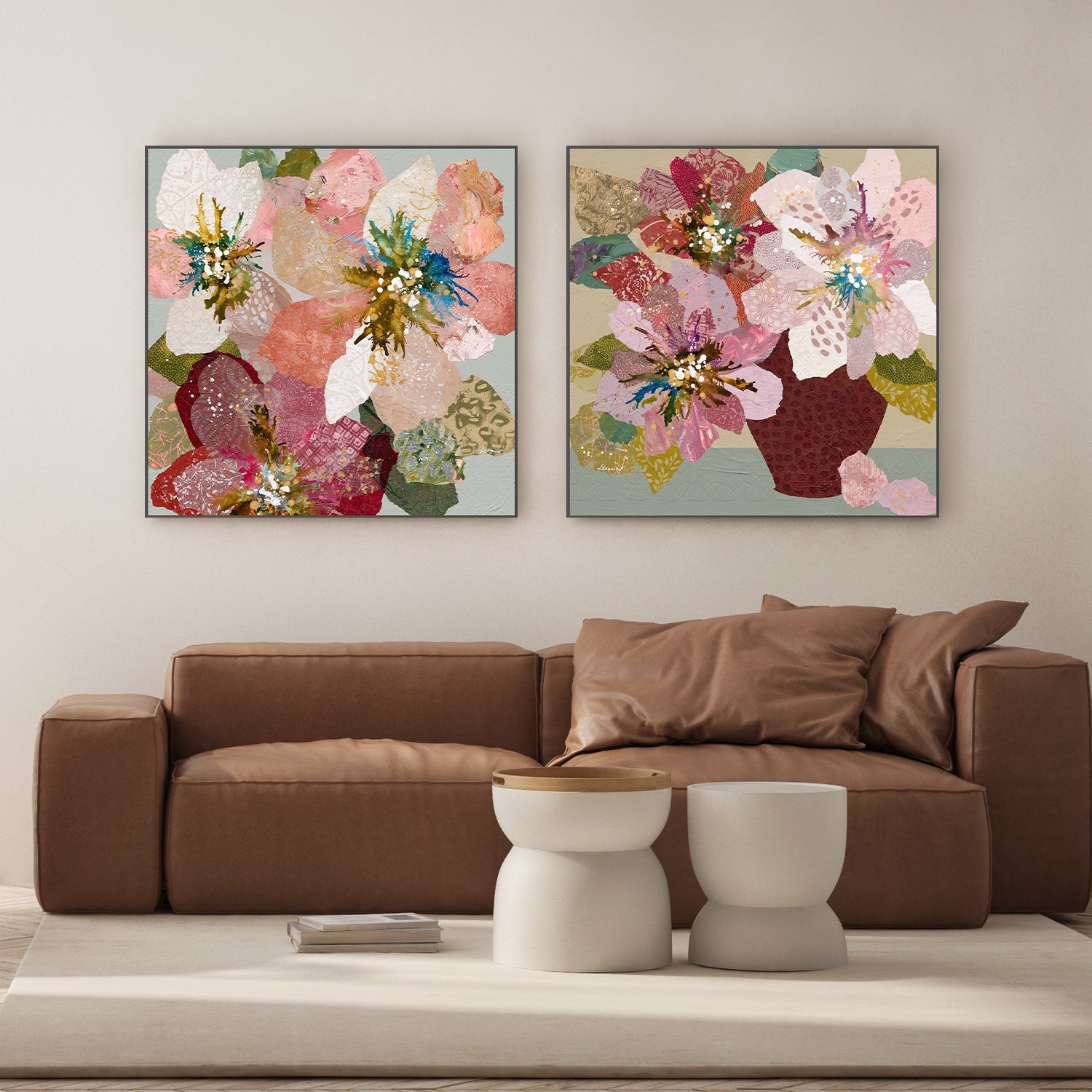 wall-art-print-canvas-poster-framed-When You Smile Like That & Daisy Jane, Set Of 2 , By Leanne Daquino-2