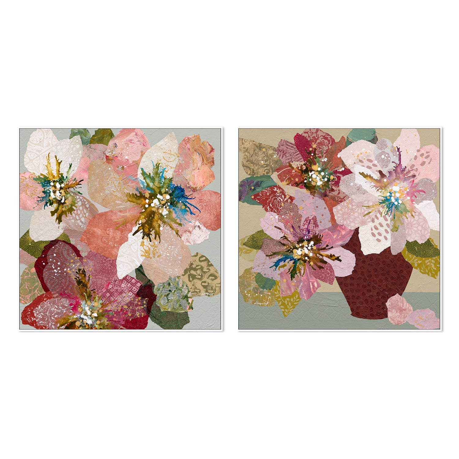 wall-art-print-canvas-poster-framed-When You Smile Like That & Daisy Jane, Set Of 2 , By Leanne Daquino-5