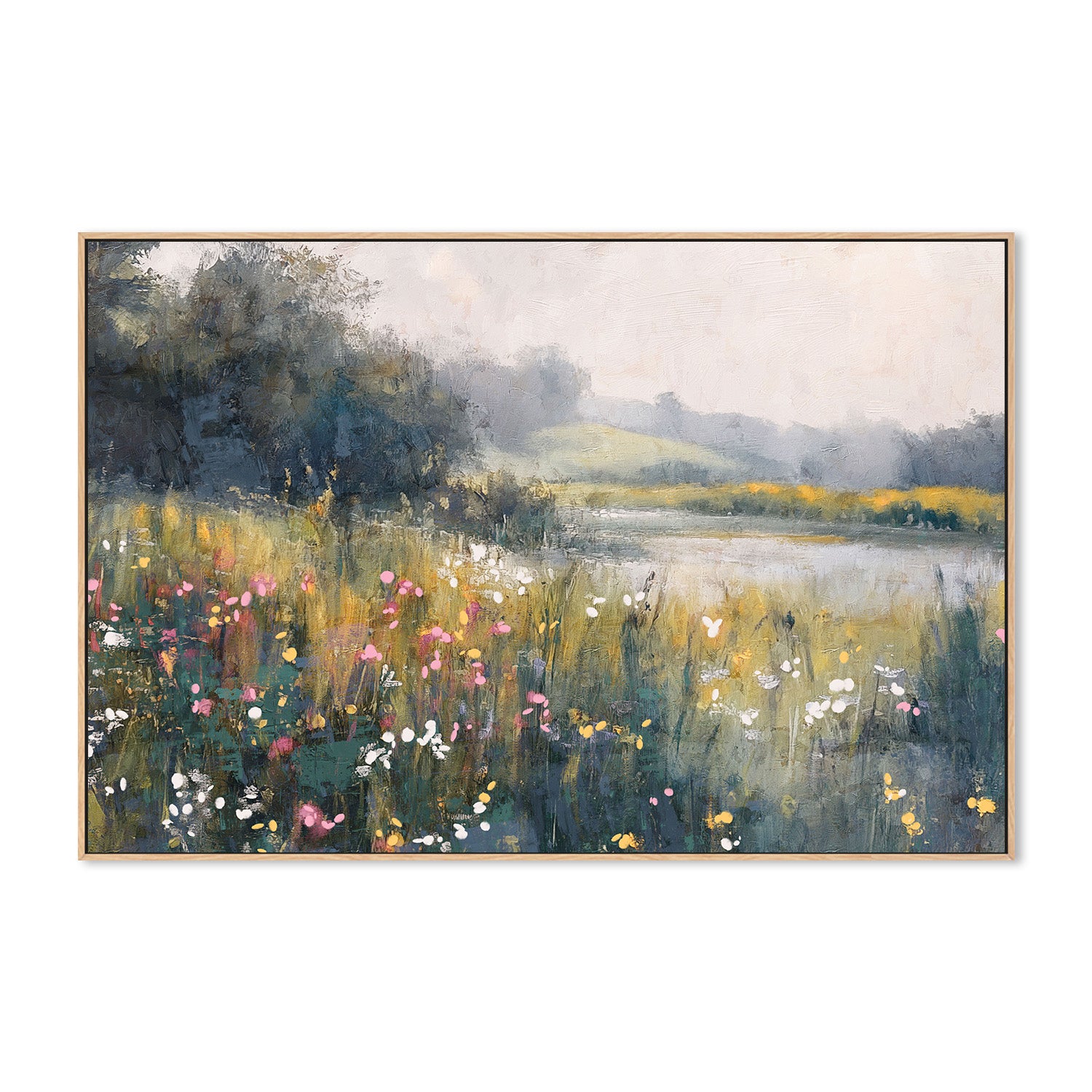 wall-art-print-canvas-poster-framed-Where the River Runs, Style A-4