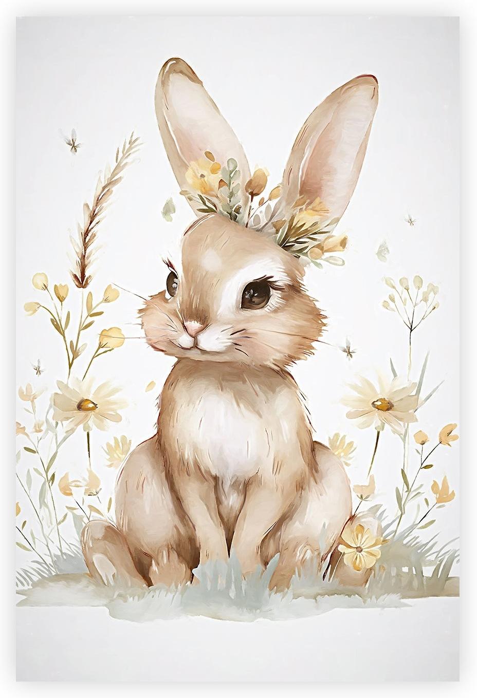 wall-art-print-canvas-poster-framed-Whimsical Baby Animals , Style A , By Accent Art Studio-1