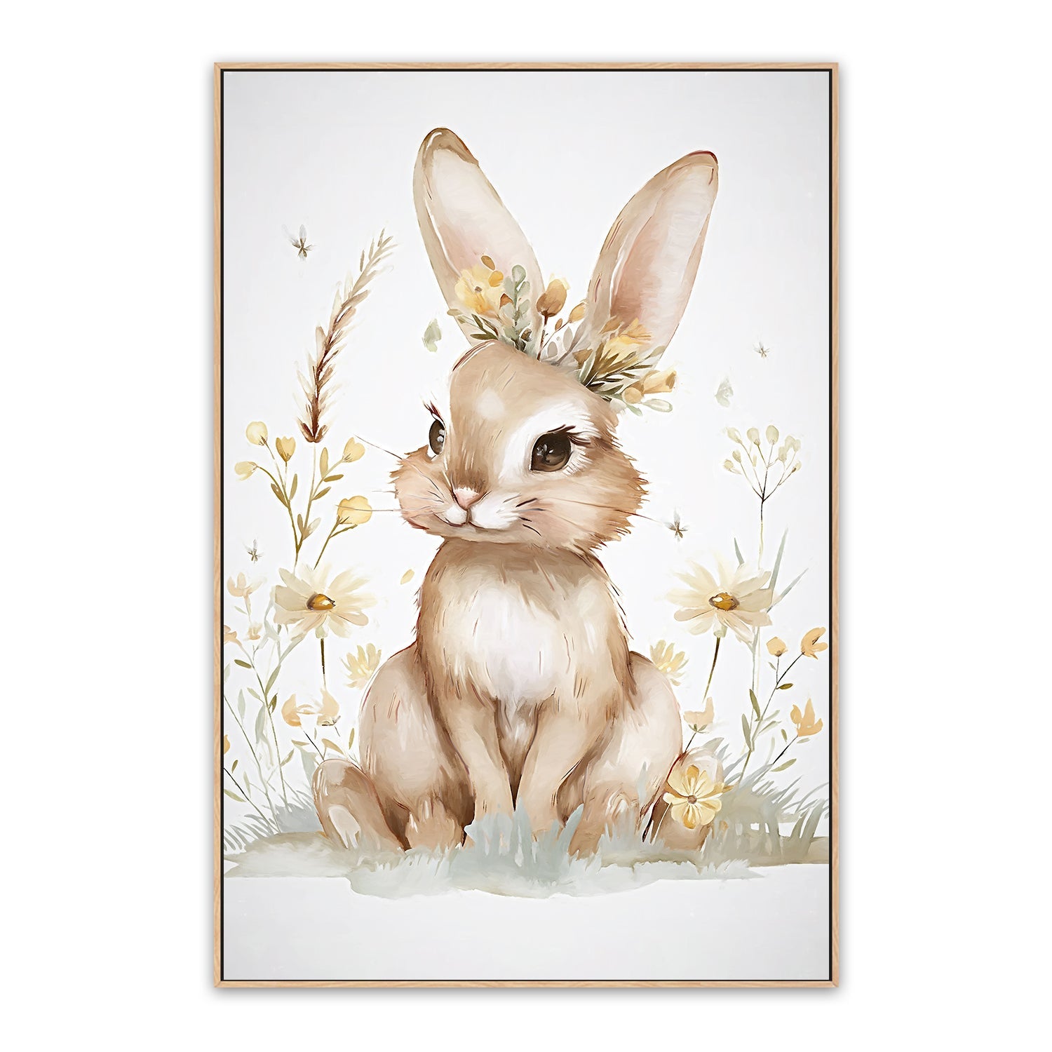 wall-art-print-canvas-poster-framed-Whimsical Baby Animals , Style A , By Accent Art Studio-4