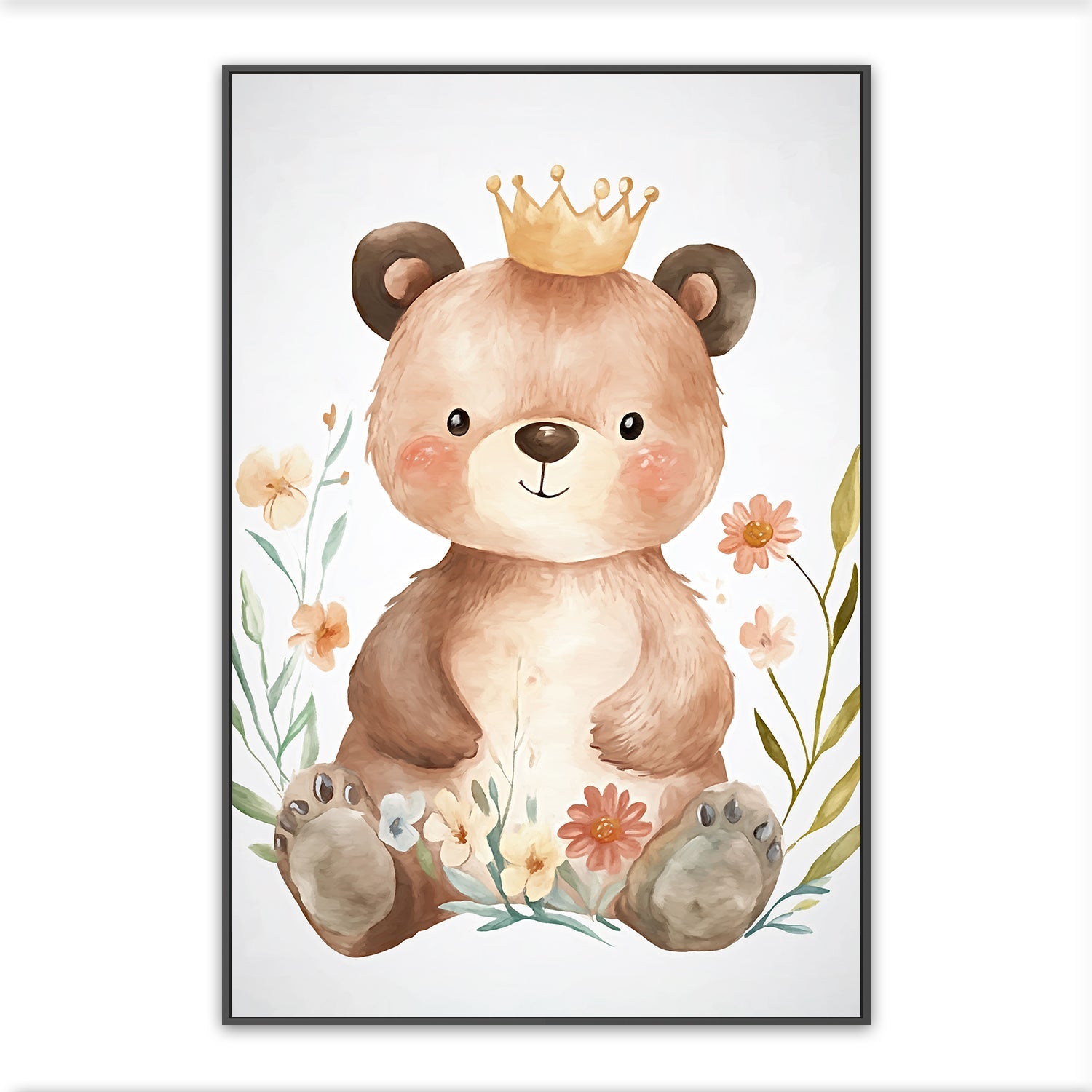 wall-art-print-canvas-poster-framed-Whimsical Baby Animals , Style C , By Accent Art Studio-3