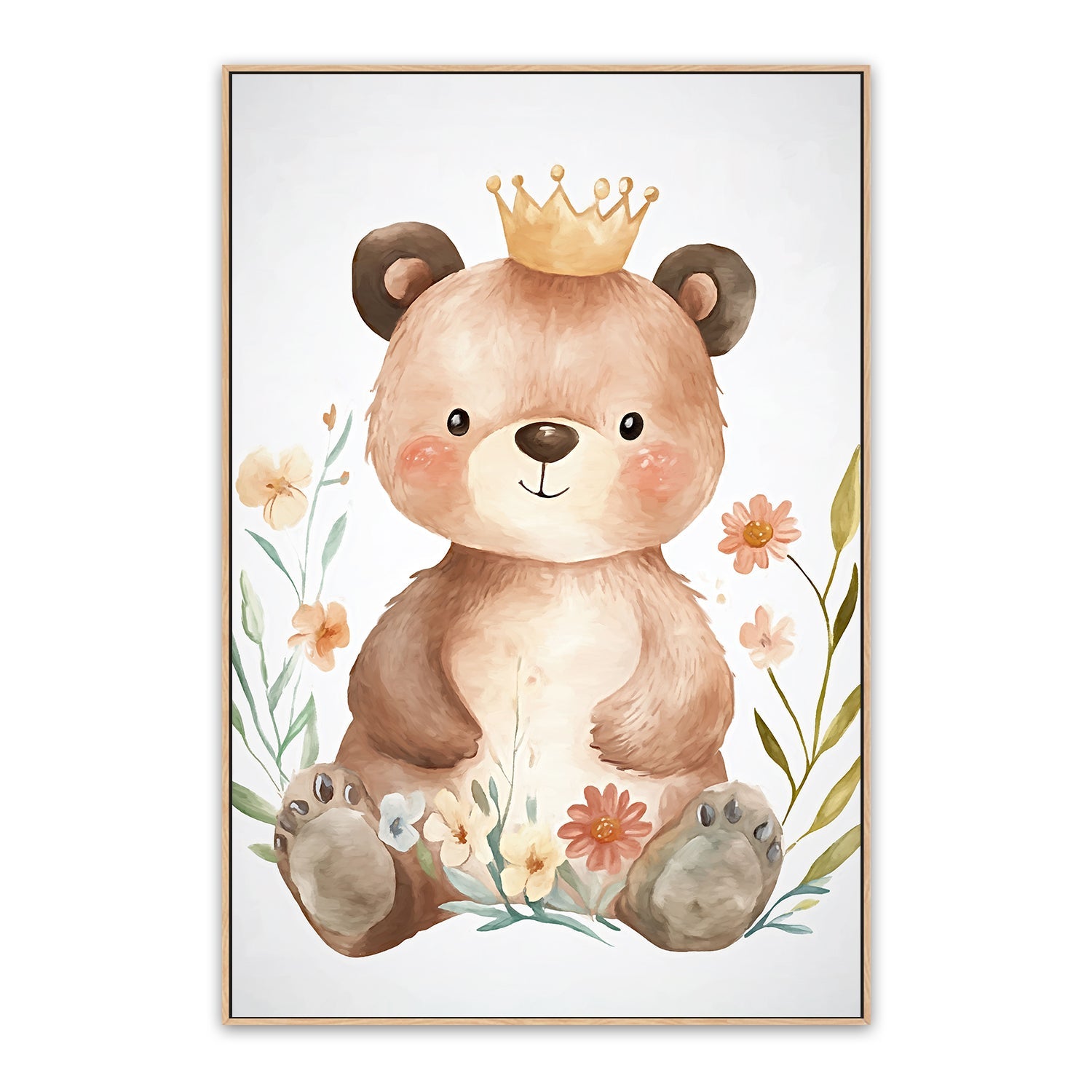 wall-art-print-canvas-poster-framed-Whimsical Baby Animals , Style C , By Accent Art Studio-4