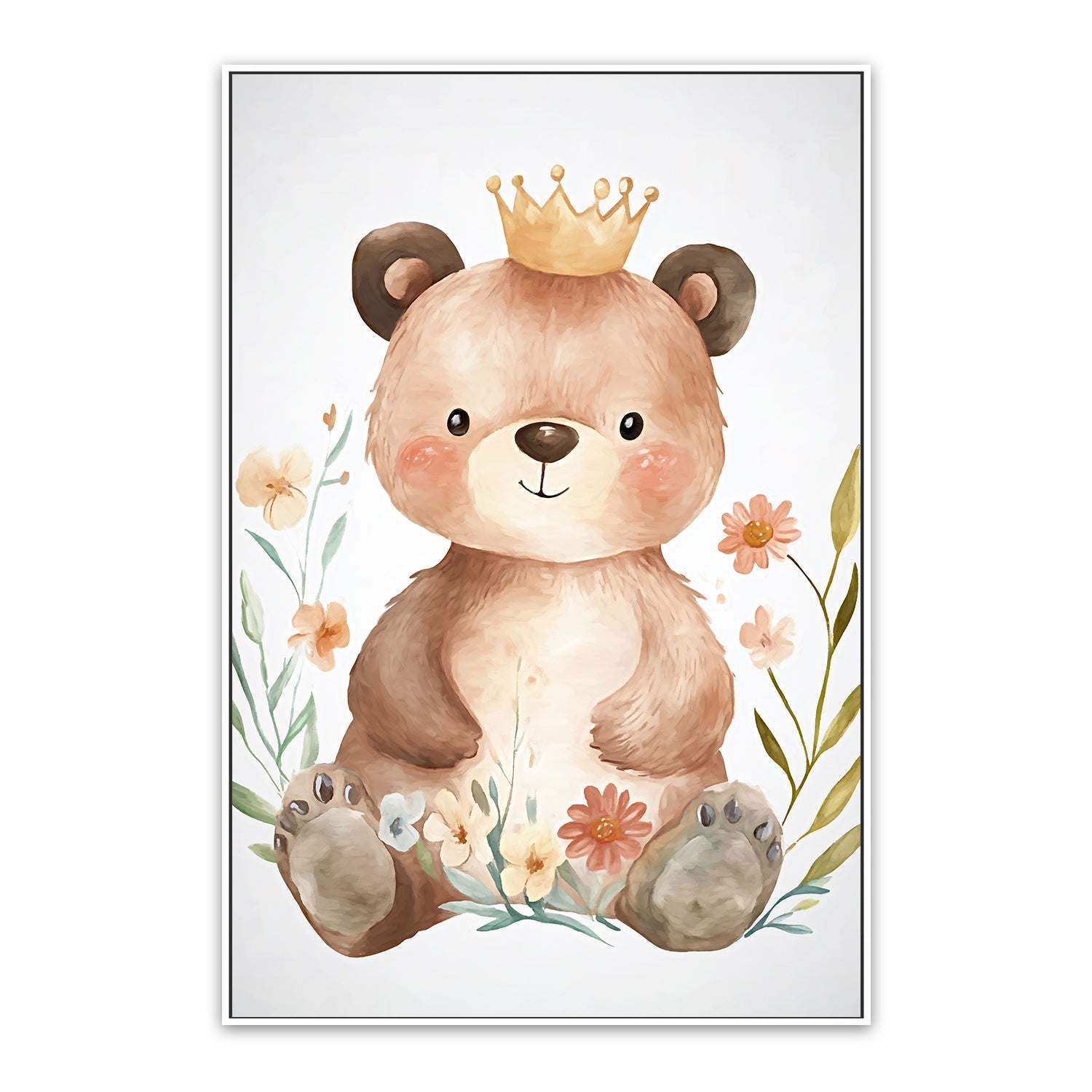 wall-art-print-canvas-poster-framed-Whimsical Baby Animals , Style C , By Accent Art Studio-5