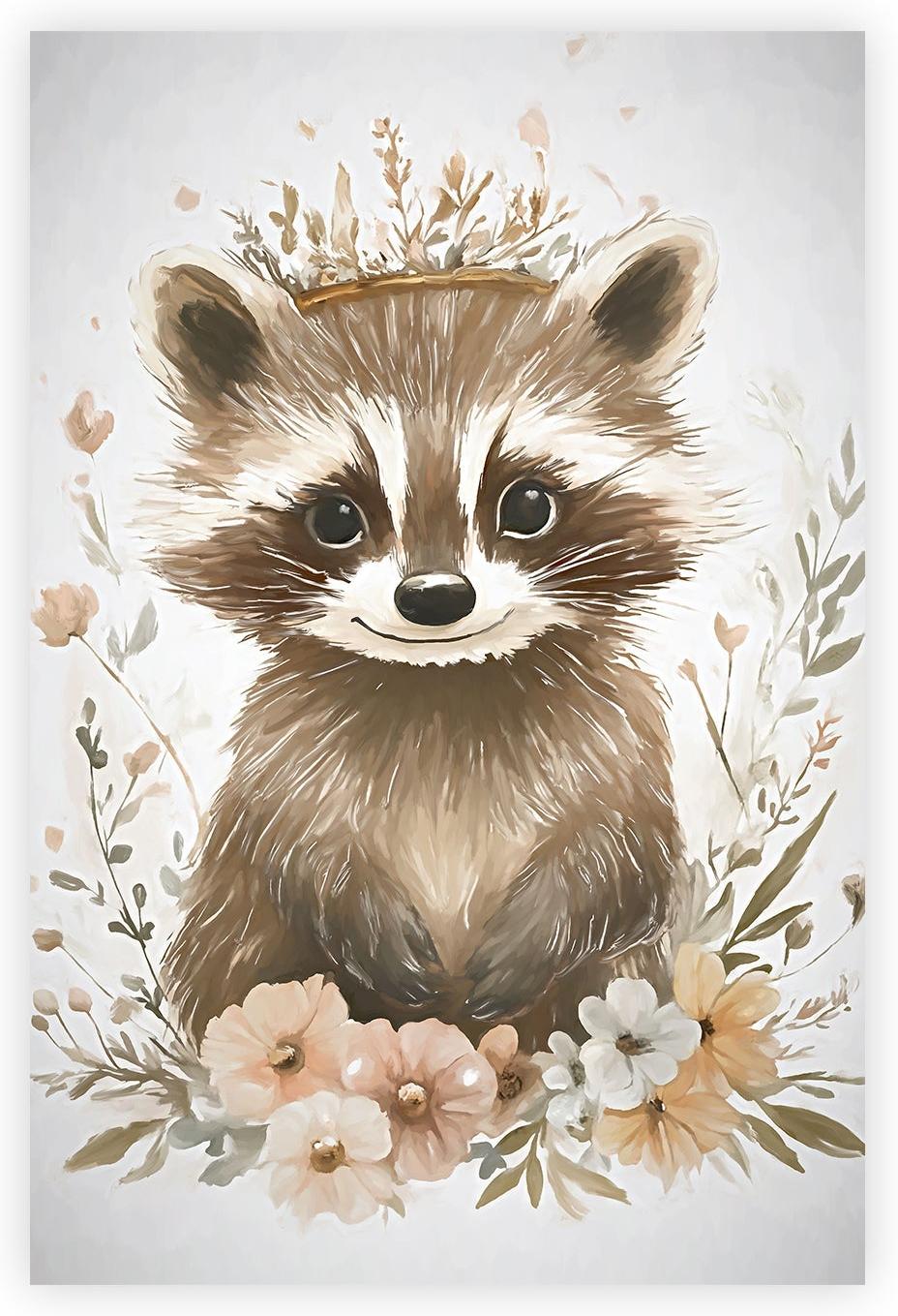 wall-art-print-canvas-poster-framed-Whimsical Baby Animals , Style D , By Accent Art Studio-1