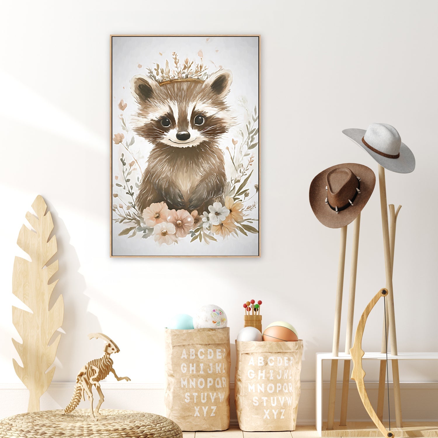 wall-art-print-canvas-poster-framed-Whimsical Baby Animals , Style D , By Accent Art Studio-2