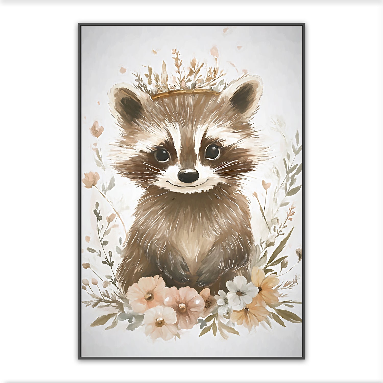 wall-art-print-canvas-poster-framed-Whimsical Baby Animals , Style D , By Accent Art Studio-3