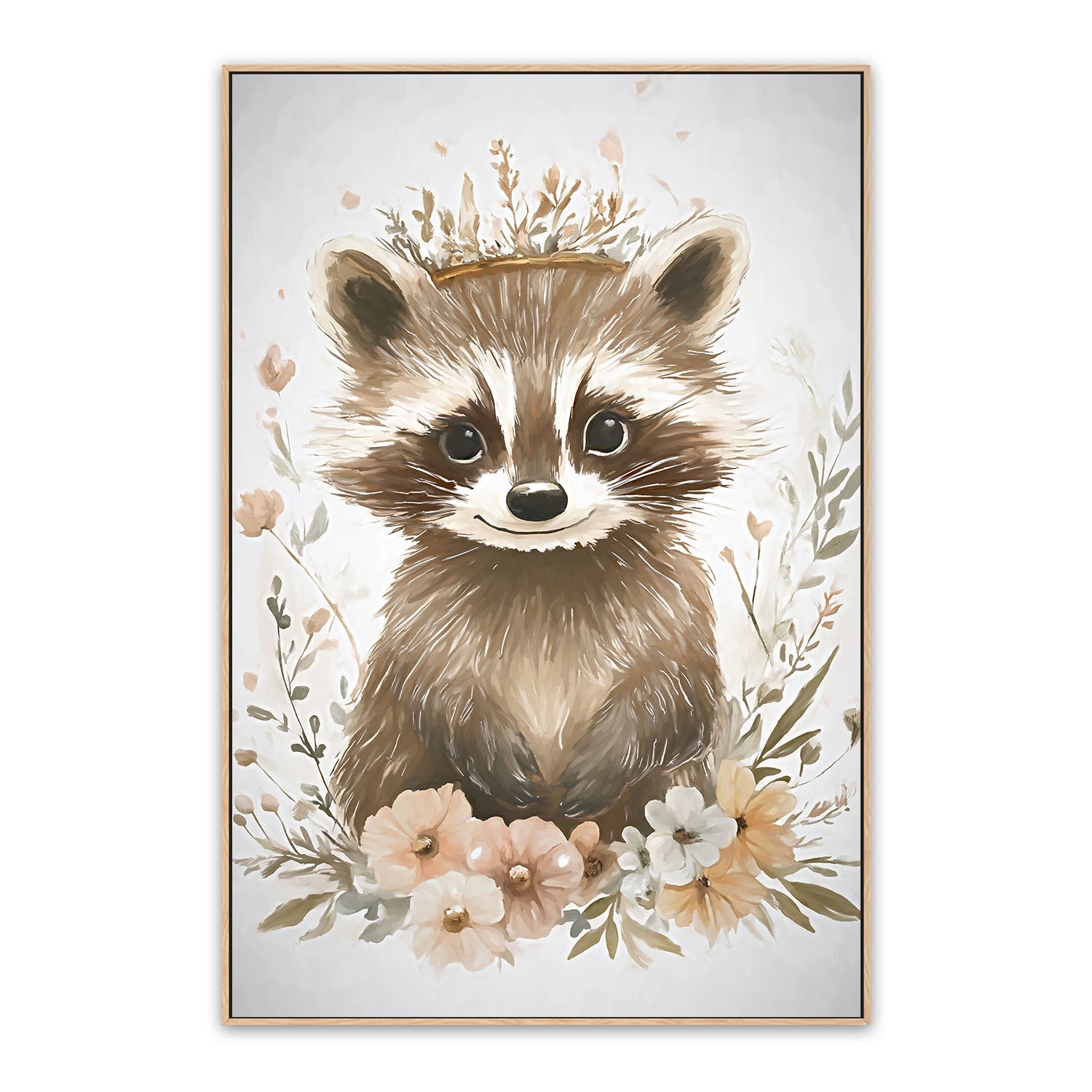 wall-art-print-canvas-poster-framed-Whimsical Baby Animals , Style D , By Accent Art Studio-4