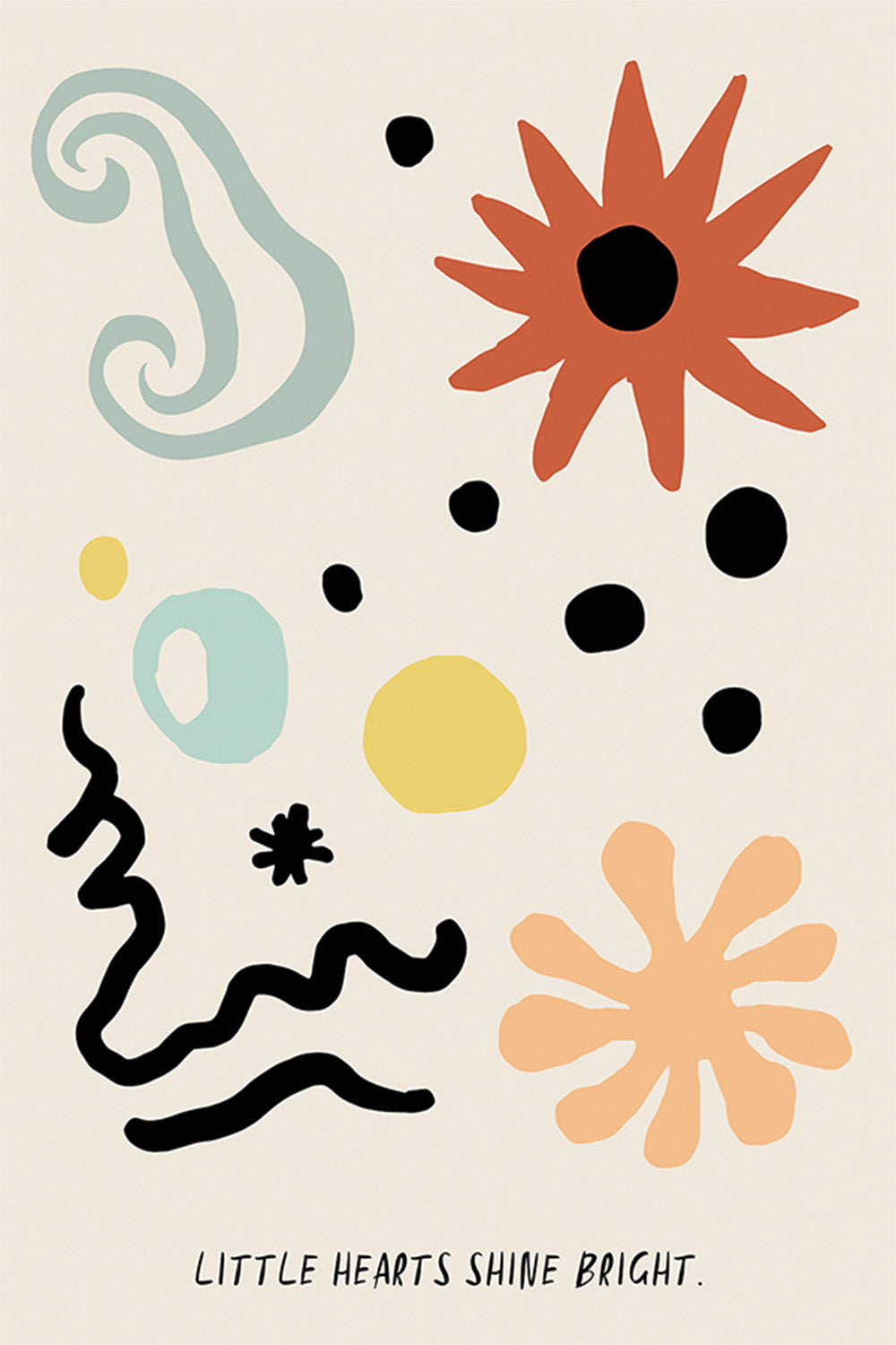 wall-art-print-canvas-poster-framed-Whimsical Shapes Dance-1