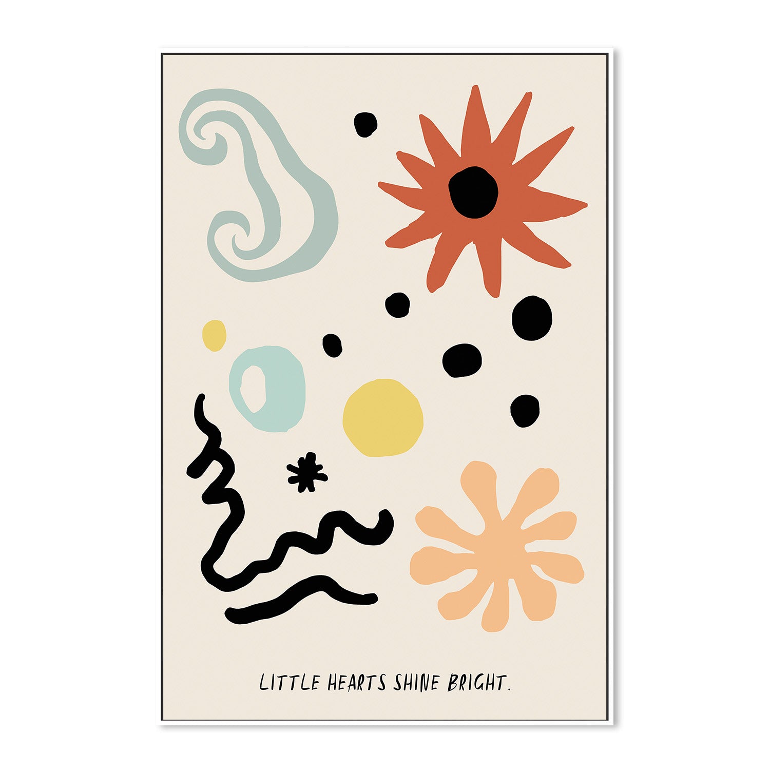 wall-art-print-canvas-poster-framed-Whimsical Shapes Dance-5