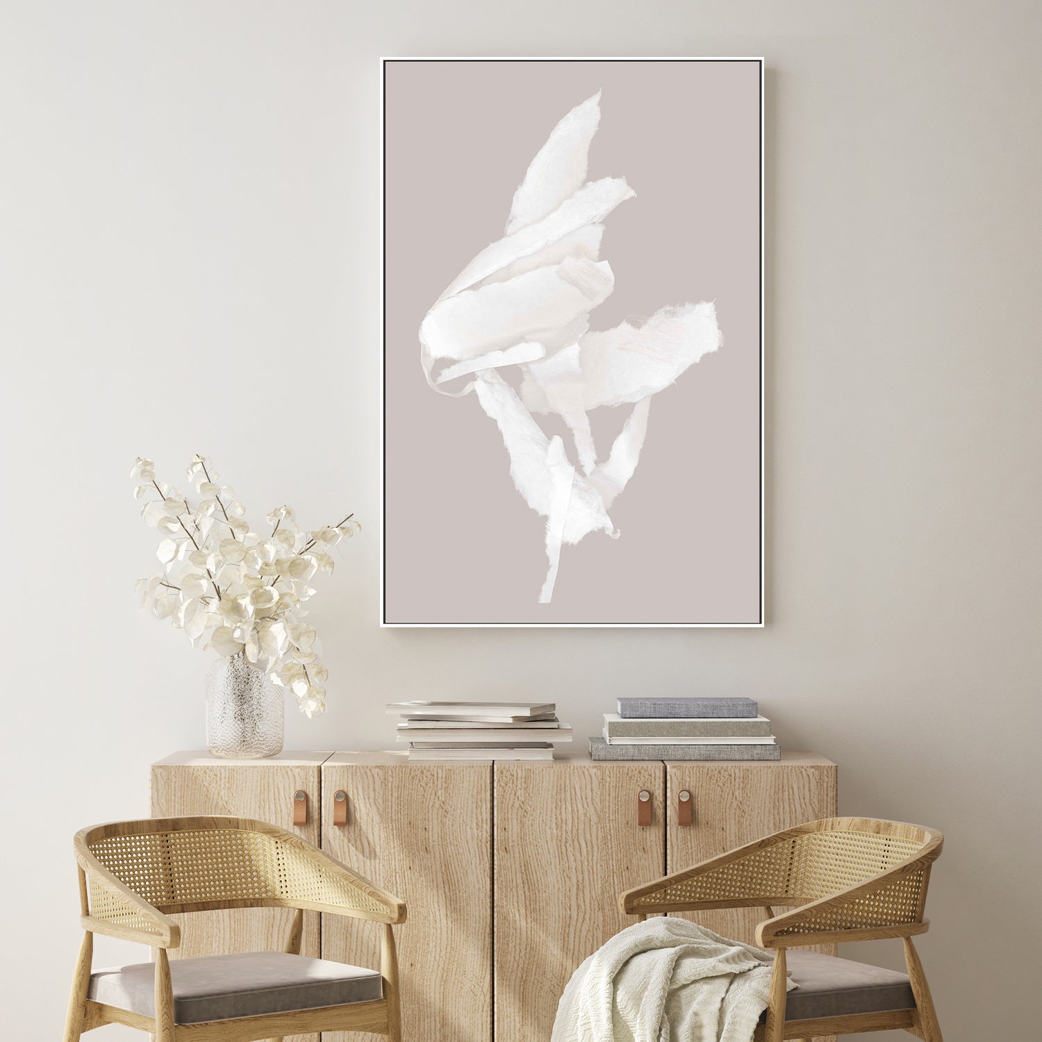 wall-art-print-canvas-poster-framed-Whispering Paper, Style B-7