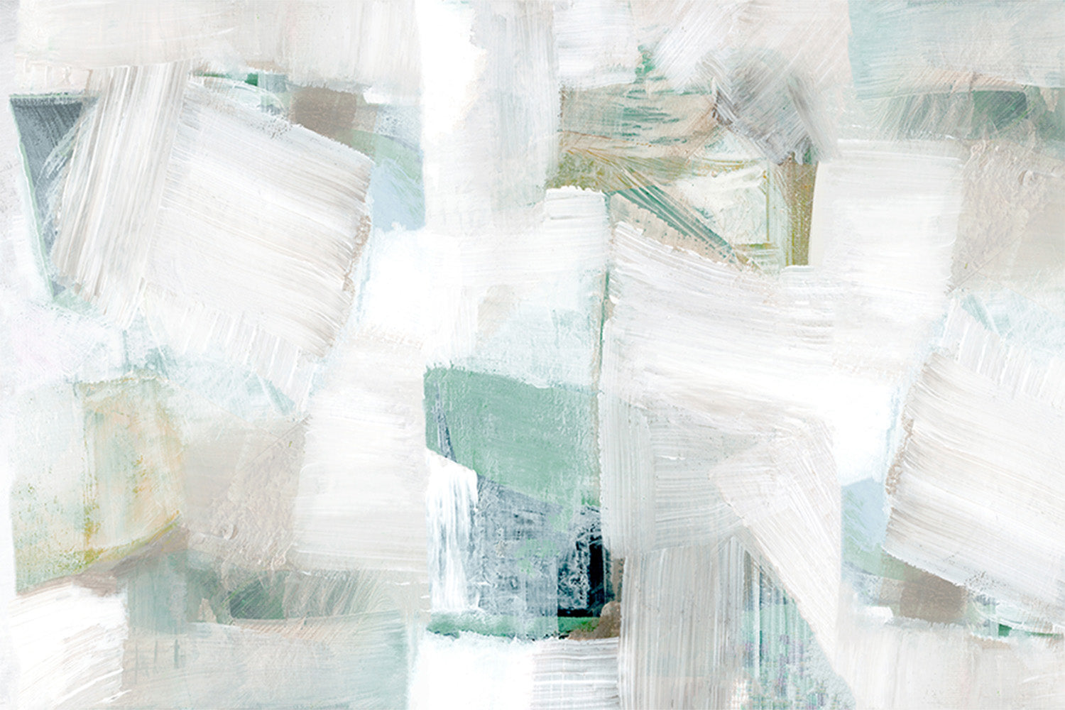 wall-art-print-canvas-poster-framed-Whispers of White and Blue, Style A-1