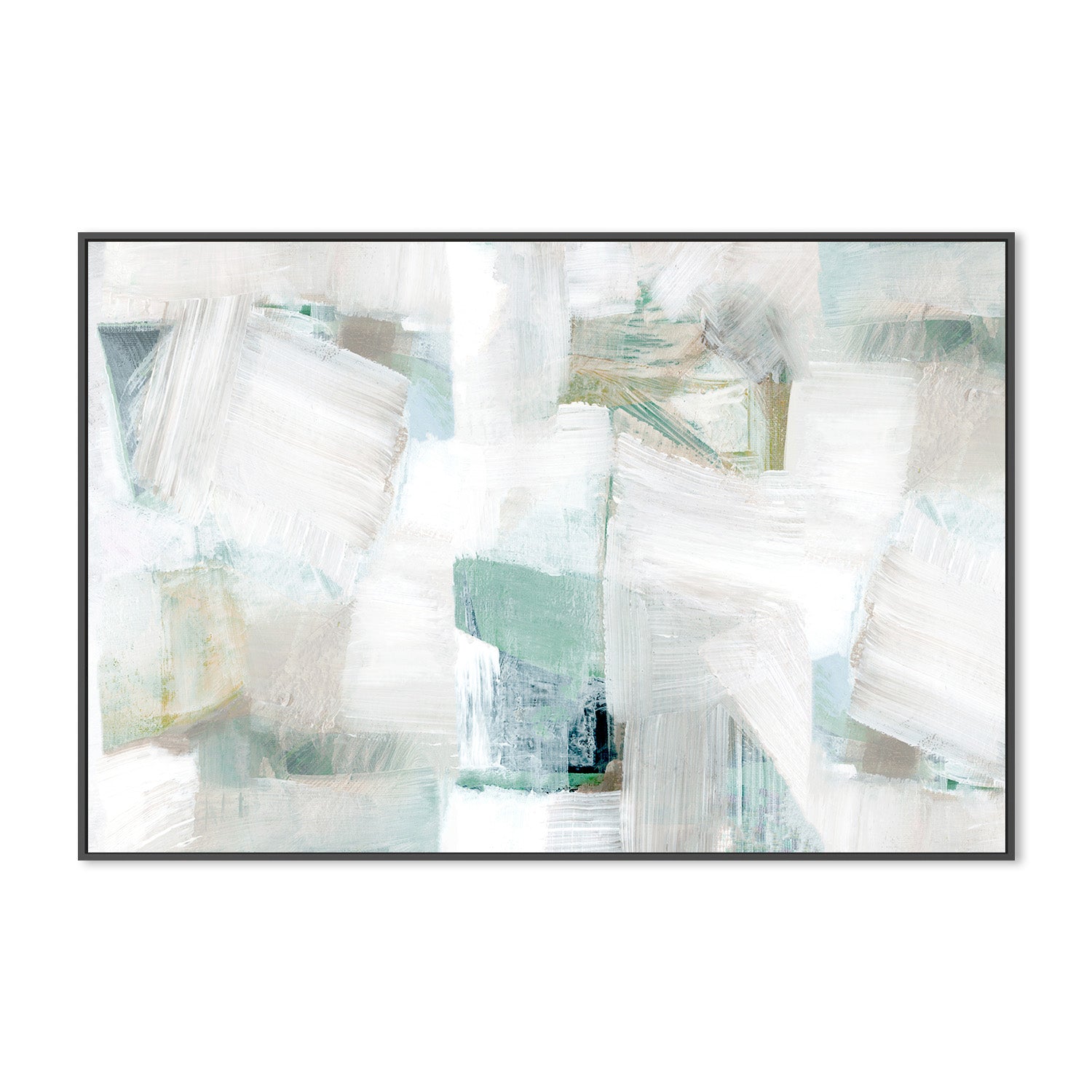 wall-art-print-canvas-poster-framed-Whispers of White and Blue, Style A-3