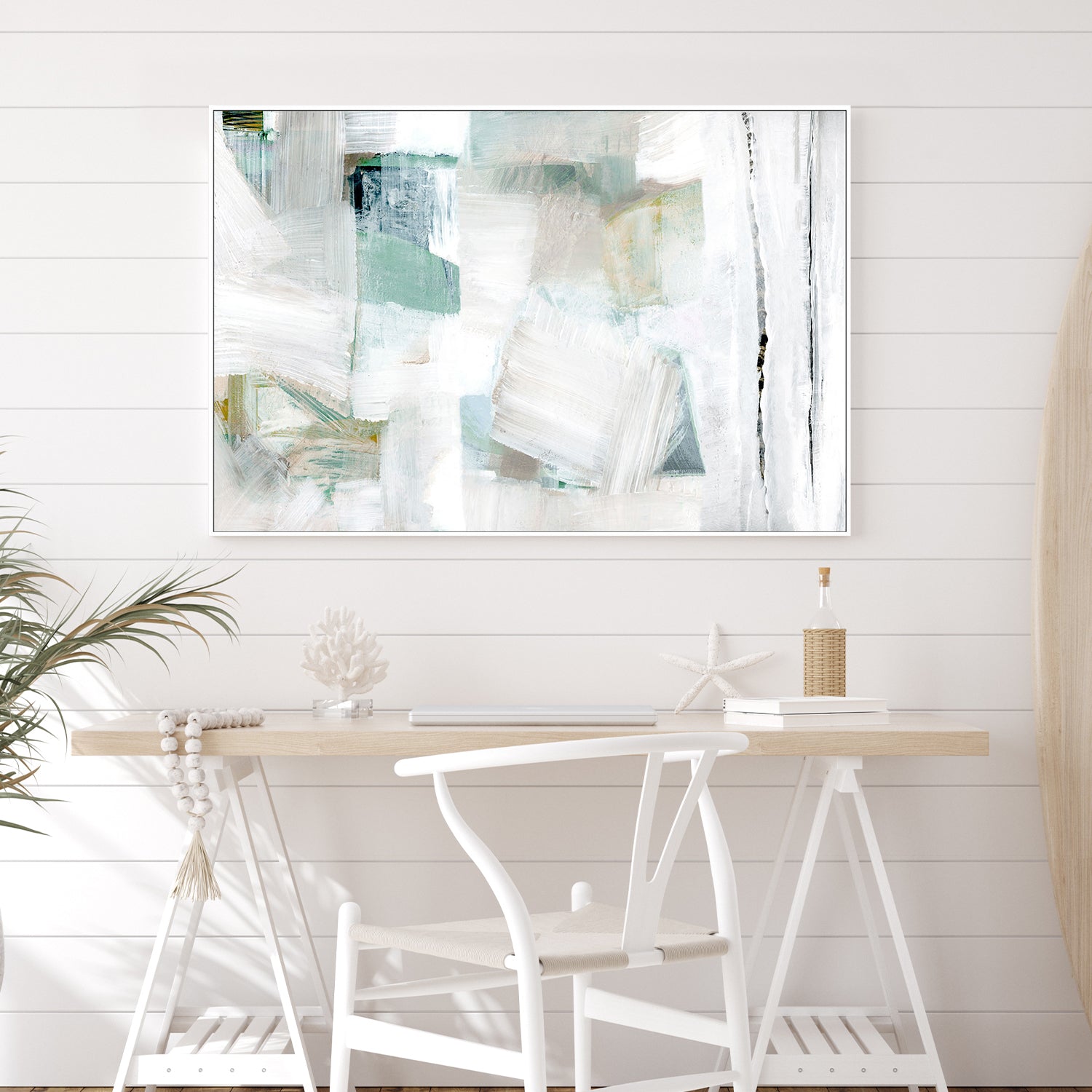 wall-art-print-canvas-poster-framed-Whispers of White and Blue, Style B-2