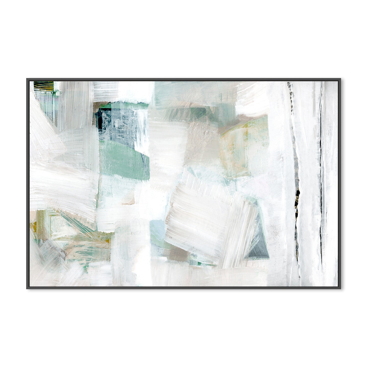 wall-art-print-canvas-poster-framed-Whispers of White and Blue, Style B-3