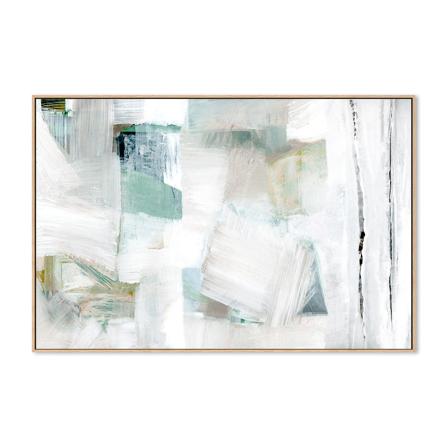 wall-art-print-canvas-poster-framed-Whispers of White and Blue, Style B-4