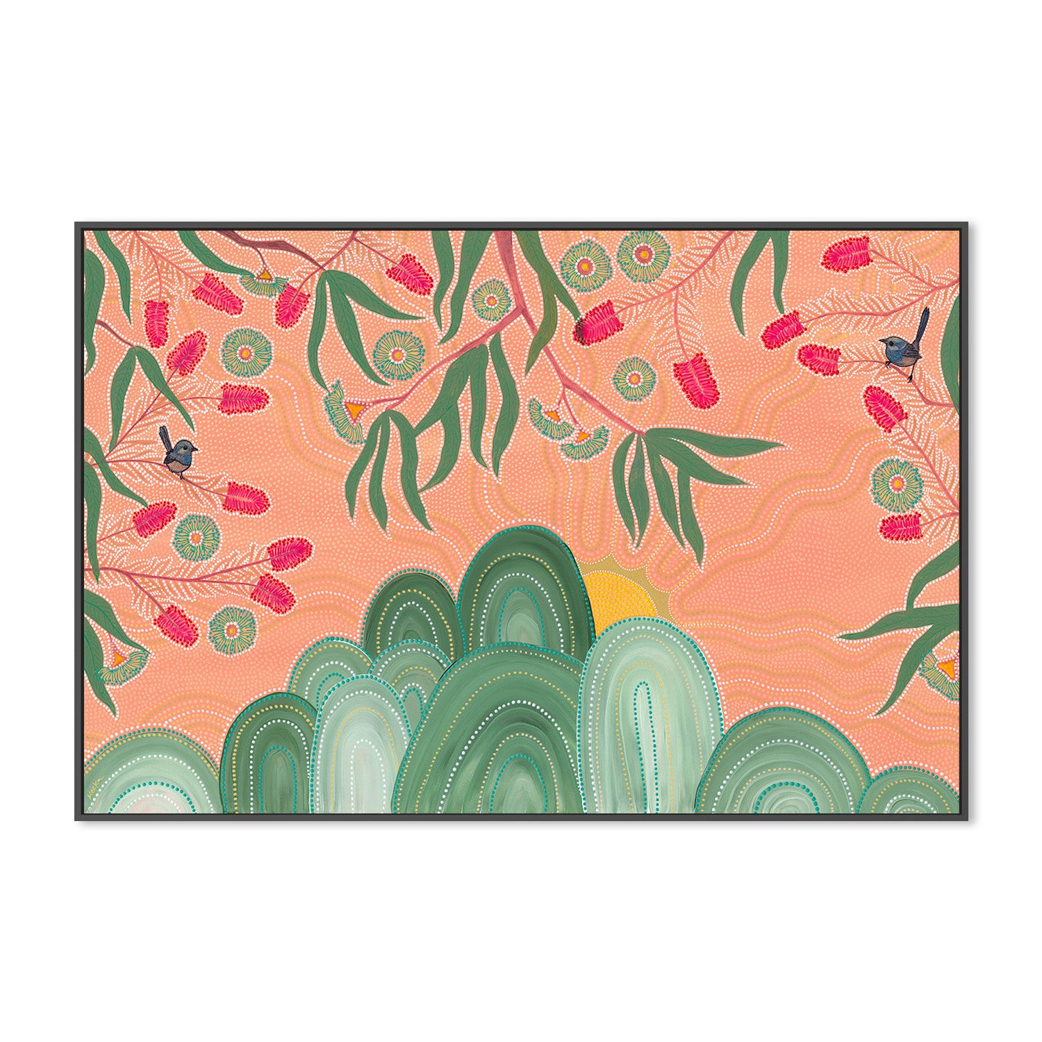 wall-art-print-canvas-poster-framed-Whispers Through The Bottle Brush-2