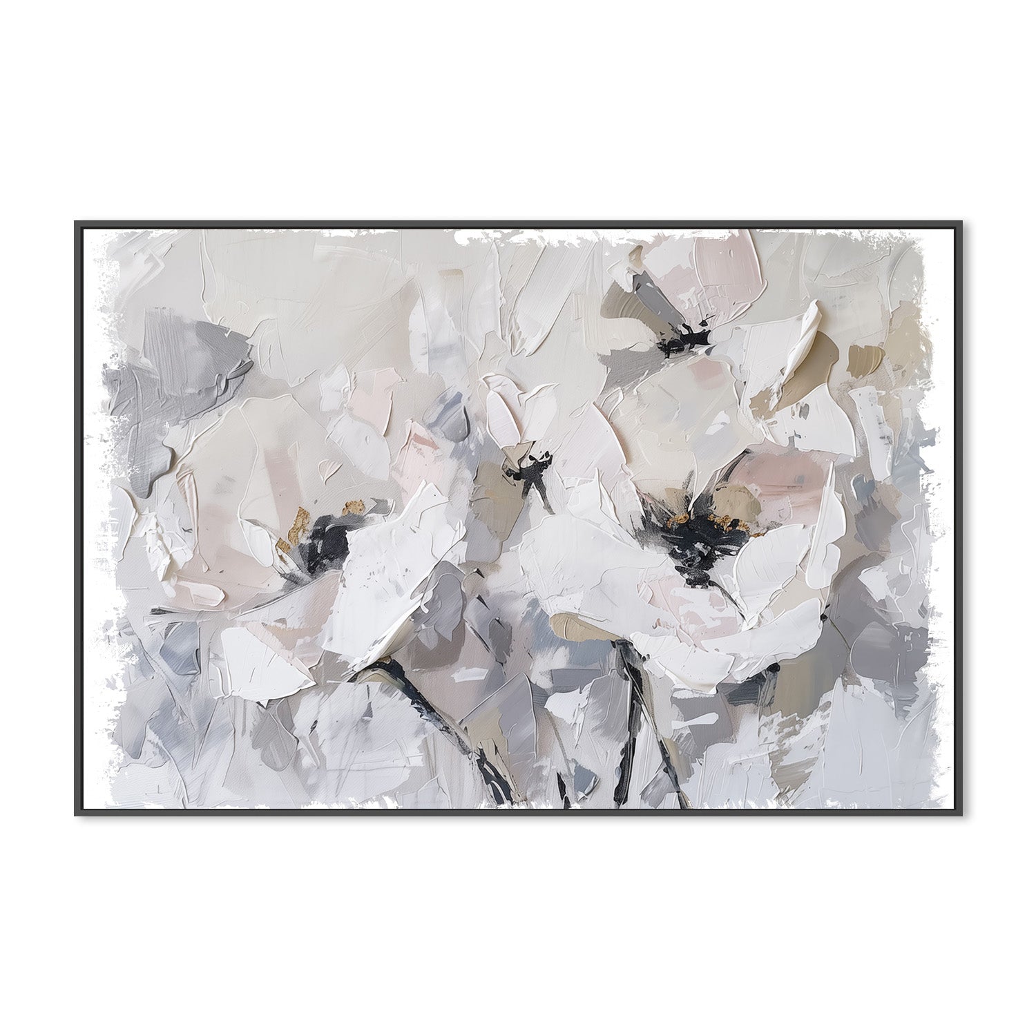 wall-art-print-canvas-poster-framed-White Blossoms-3