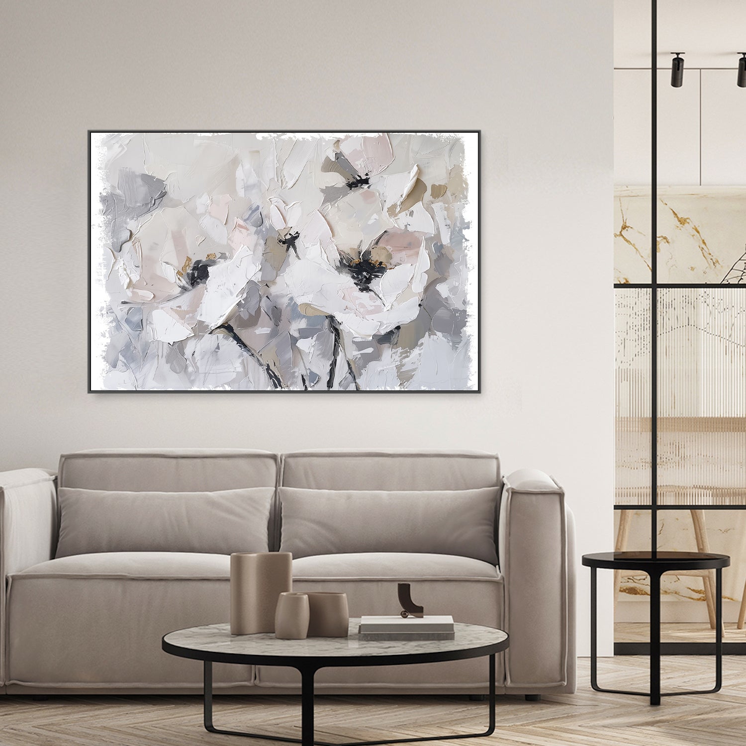 wall-art-print-canvas-poster-framed-White Blossoms-9