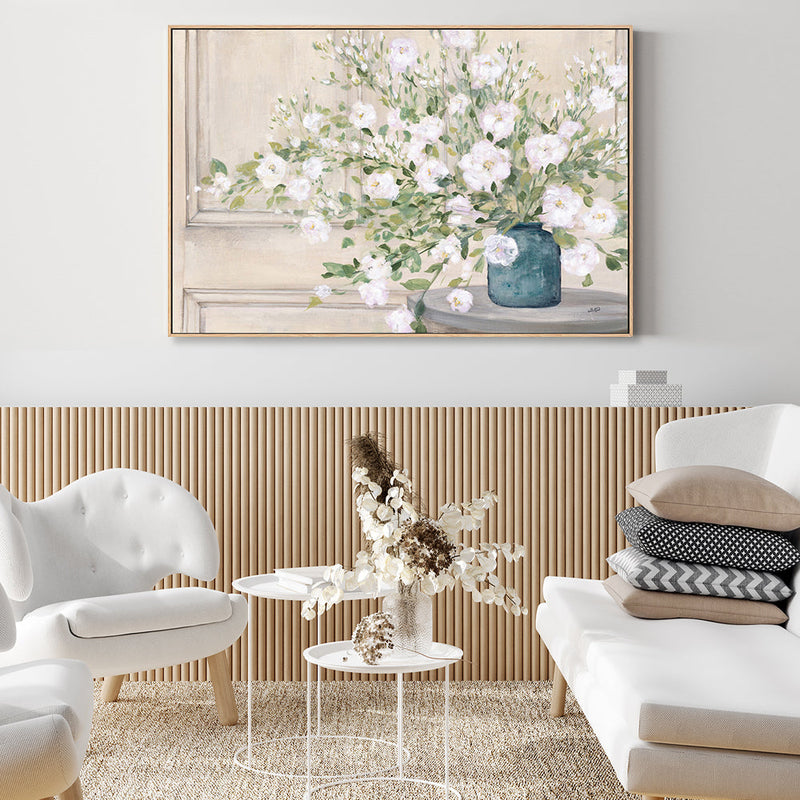 wall-art-print-canvas-poster-framed-White Bouquet-by-Julia Purinton-Gioia Wall Art