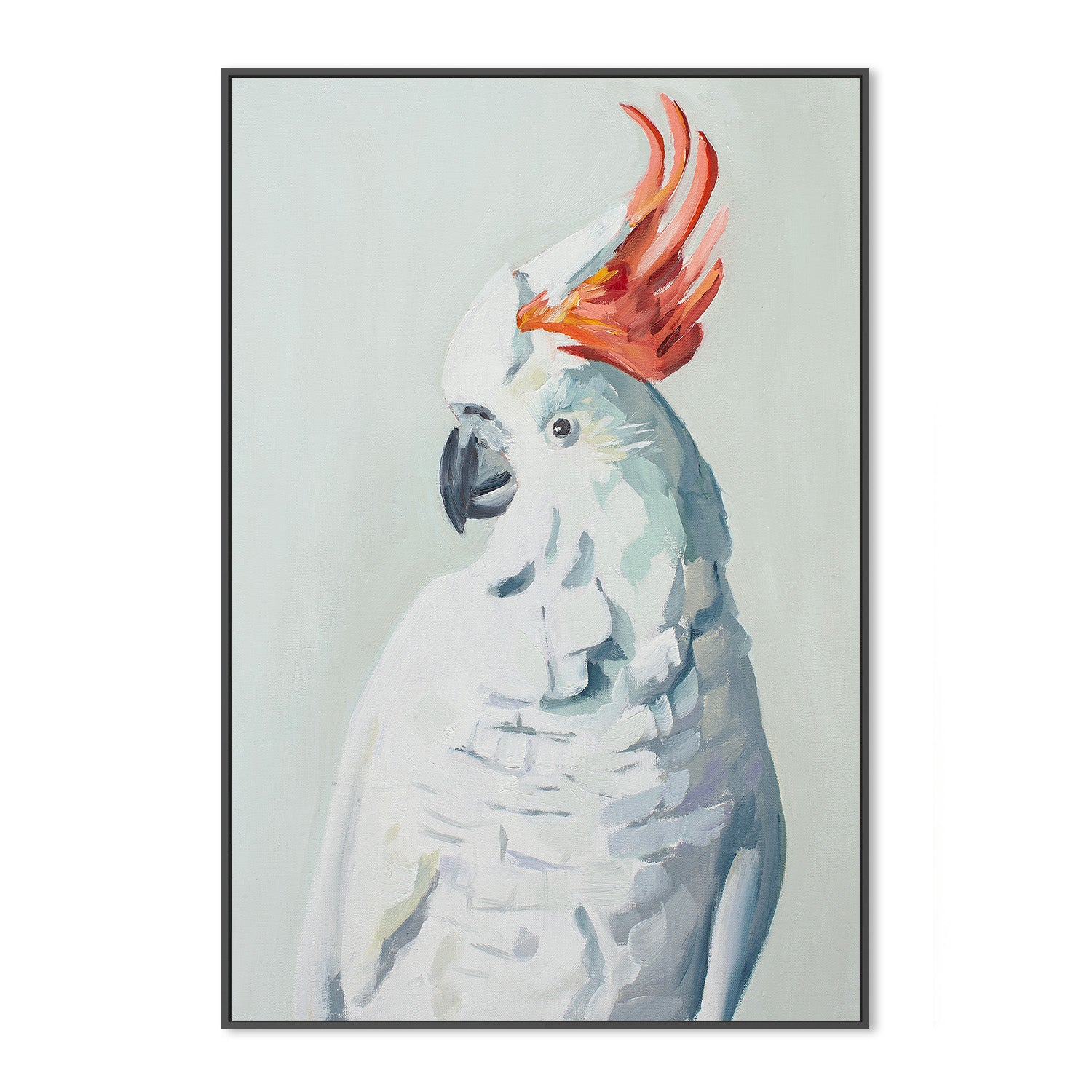 wall-art-print-canvas-poster-framed-White Cockadoo , By Jenny Westenhofer Art-3