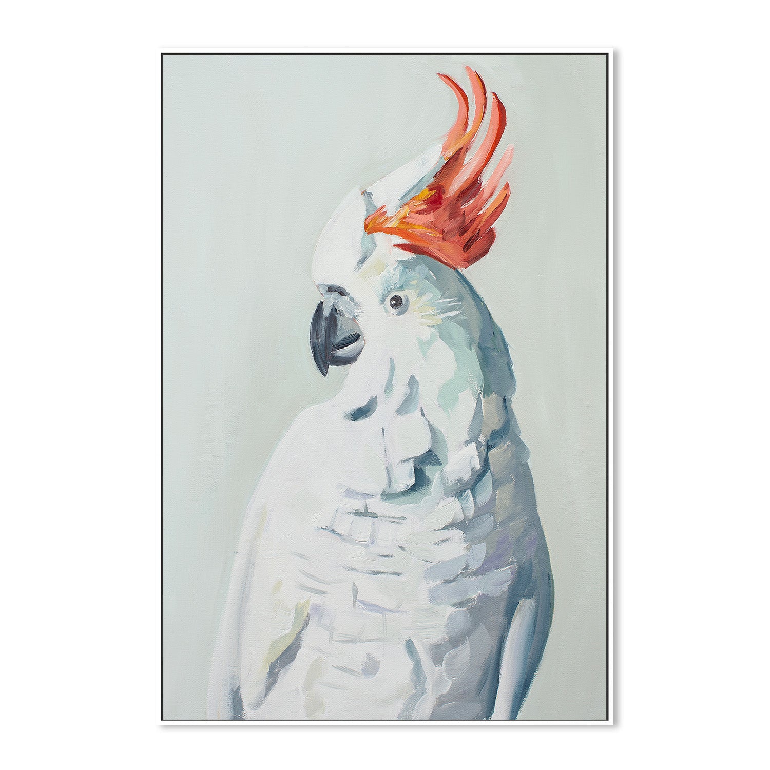 wall-art-print-canvas-poster-framed-White Cockadoo , By Jenny Westenhofer Art-5