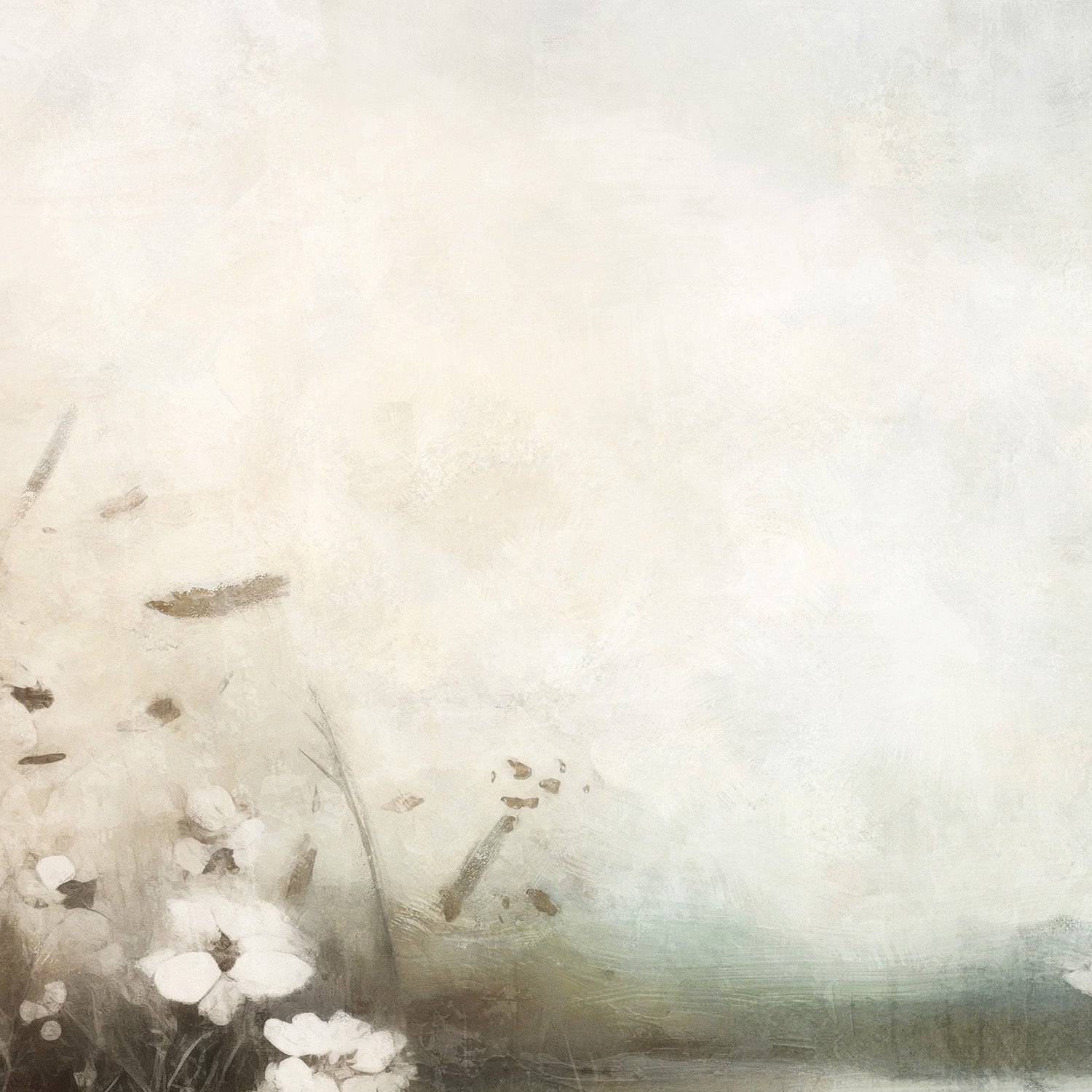 wall-art-print-canvas-poster-framed-White Flower Field, Style B-10