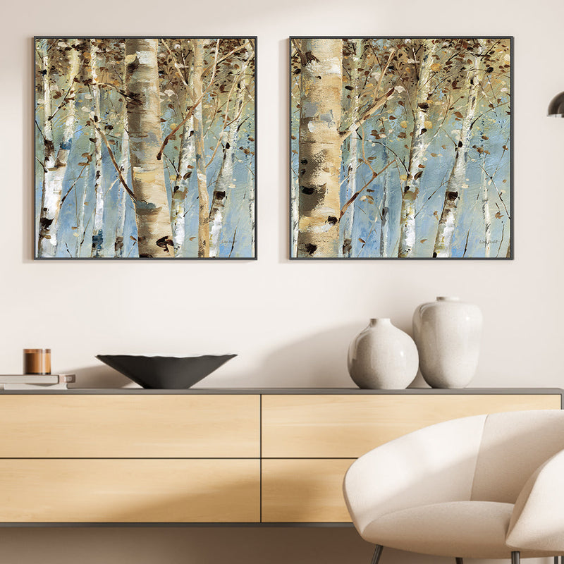 wall-art-print-canvas-poster-framed-White Forest, Style A & B, Set Of 2 , By Lisa Audit-GIOIA-WALL-ART
