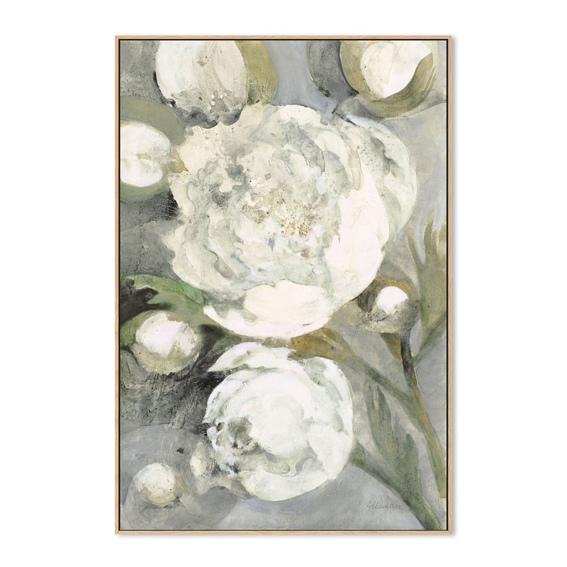 wall-art-print-canvas-poster-framed-White Garden Peonies , By Albena Hristova-GIOIA-WALL-ART