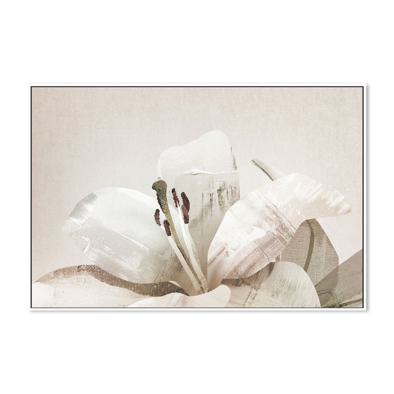 wall-art-print-canvas-poster-framed-White Lily , By Dear Musketeer Studio-GIOIA-WALL-ART