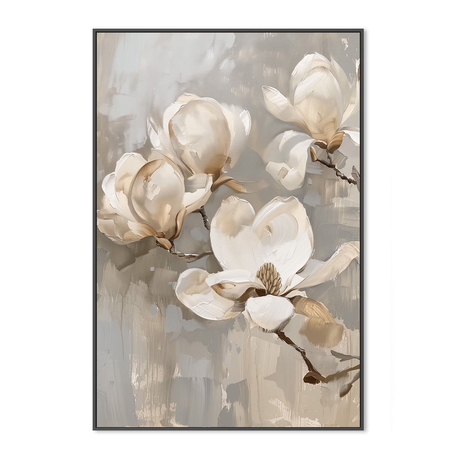 wall-art-print-canvas-poster-framed-White Magnolias-3