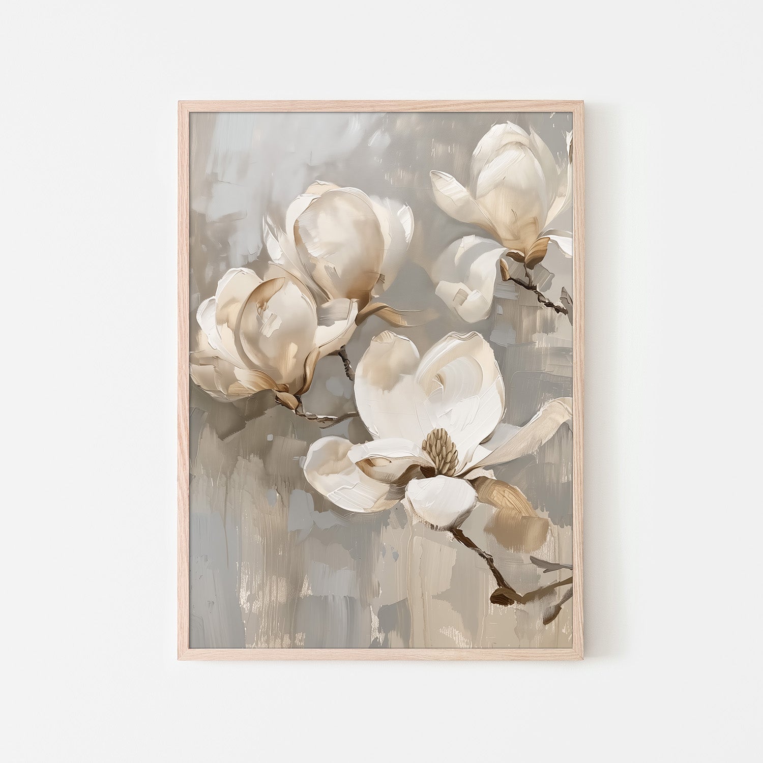 wall-art-print-canvas-poster-framed-White Magnolias-6