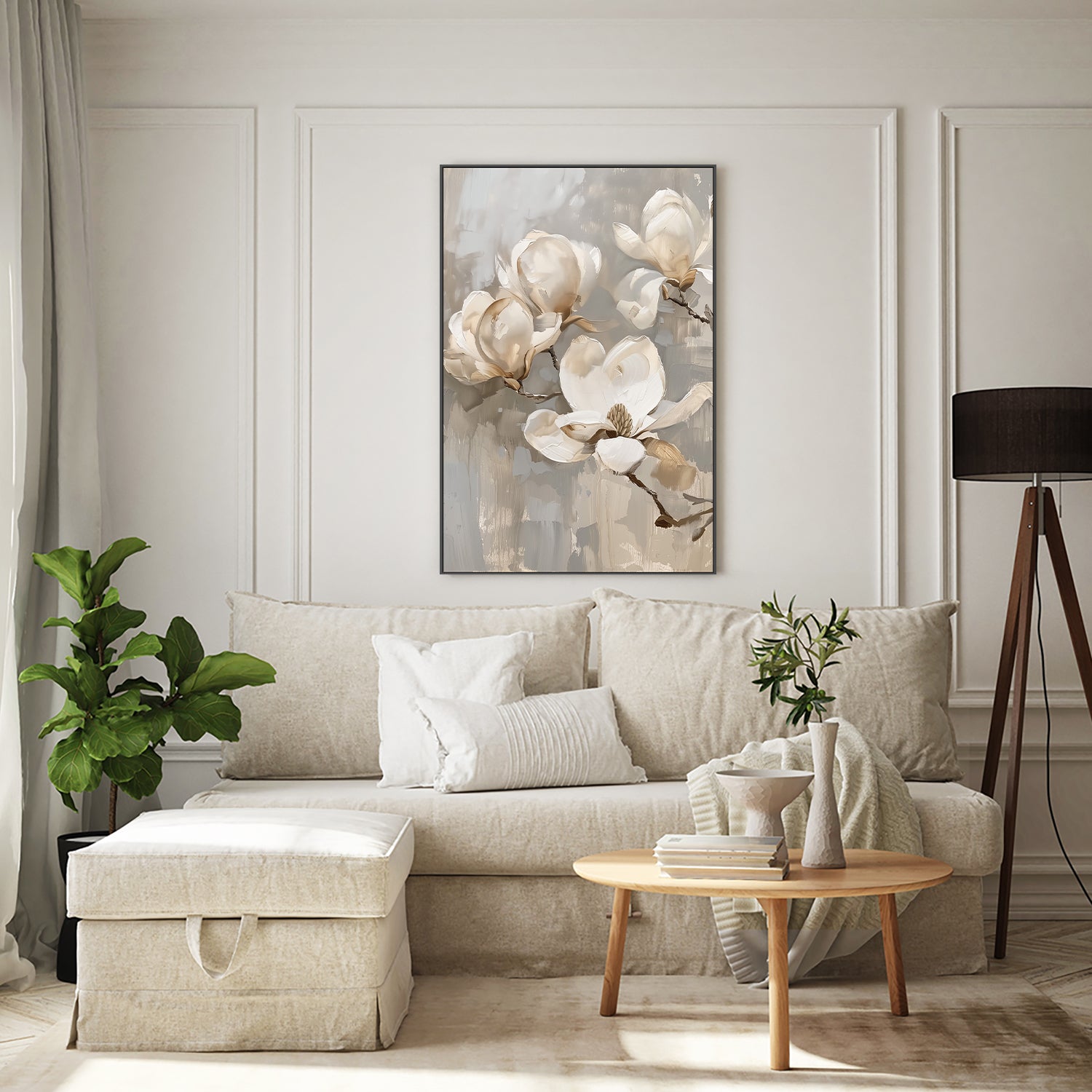 wall-art-print-canvas-poster-framed-White Magnolias-9