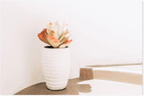 White pot on the street, Santorini-Gioia-Prints-Framed-Canvas-Poster-GIOIA-WALL-ART